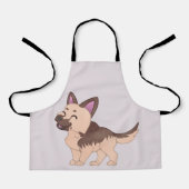 Kawaii Duitse herdershond Schort (Voorkant)
