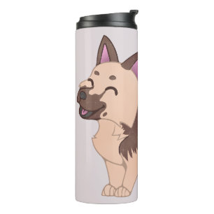 Kawaii Duitse herdershond Thermosbeker