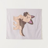 Kawaii Duitse herdershond Wandkleed (Voorkant (horizontaal))