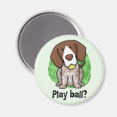 Kawaii Duitse kortharige pointer magneet (Voorkant / Achterkant)
