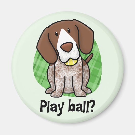 Kawaii Duitse kortharige pointer magneet (Voorkant)