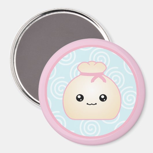 Kawaii Dumpling Magnet (Voorkant / Achterkant)