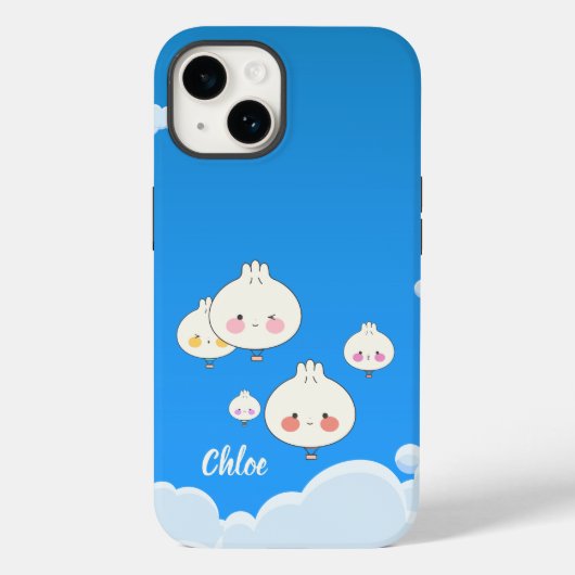 KAWAII DUMPLINGS LUCHTBALLONNEN IN DE LUCHT Case-Mate iPhone CASE (Achterkant)