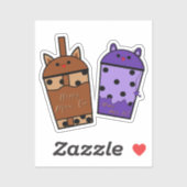 Kawaii Duo Meow Thee Vinyl Sticker (Vel)