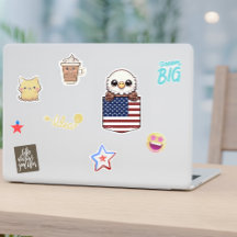 Kawaii Eagle Amerikaanse vlag zak