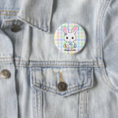 Kawaii Easter Bunny Ronde Button 5,7 Cm (In situ)