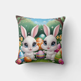 Kawaii Easter Bunny – Schattige Big-Eyed Bunny Des Kussen