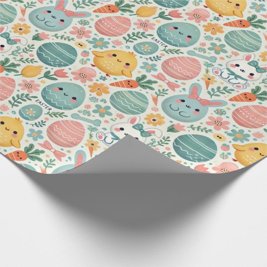 Kawaii Easter Cadeaupapier (Hoek)