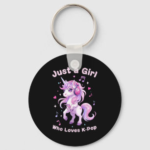Kawaii Eenhoorn K-p liefhebber voor meisjesfans Sleutelhanger
