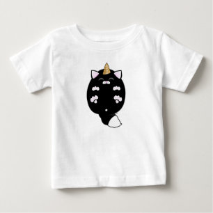 Kawaii eenhoorn kat buik
