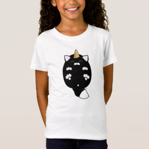 Kawaii eenhoorn kat buik t-shirt