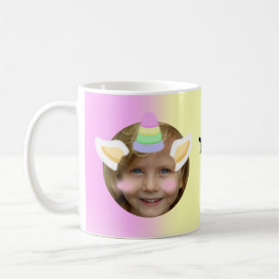 Kawaii Eenhoorn Purikura Stijl  Koffiemok