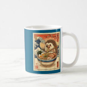 Kawaii egel die kom ramennoedels eet Kom cute Ani Koffiemok