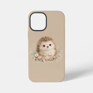 Kawaii Egeltje Cottagecore Bloemenschenking iPhone 12 Mini Hoesje