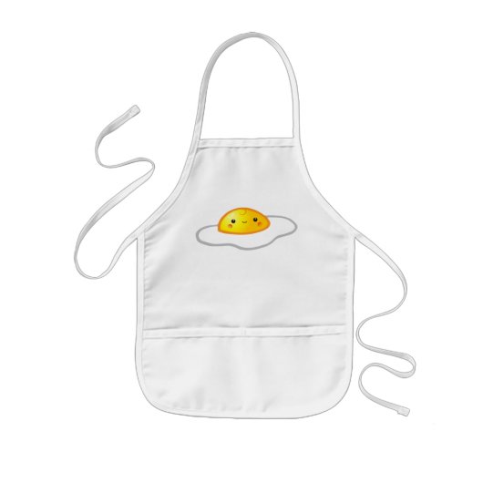 Kawaii Egg Apron Kinder Schort (Voorkant)