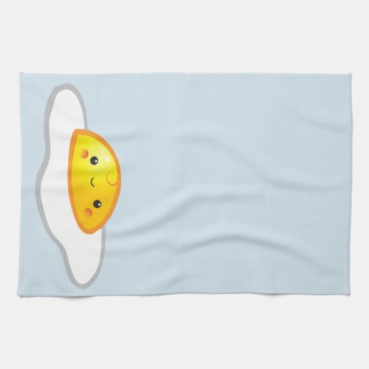 Kawaii Egg Kitchen Towel Theedoek (Horizontaal)
