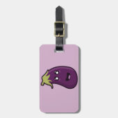 Kawaii eggplant bagagelabel (Voorkant verticaal)