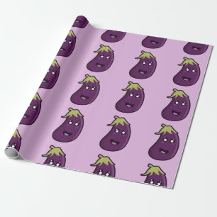 Kawaii eggplant cadeaupapier