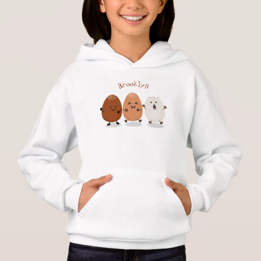 Kawaii eggs funny cartoon (Voorkant)