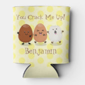 Kawaii eggs funny cartoon blikjeskoeler (Voorkant)