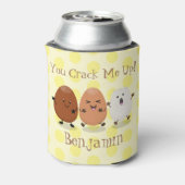 Kawaii eggs funny cartoon blikjeskoeler (Blikje Achterkant)