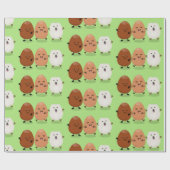 Kawaii eggs funny cartoon cadeaupapier (Vlak)