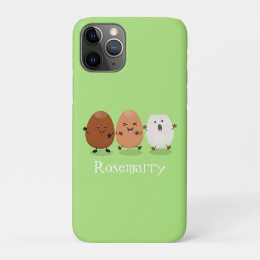 Kawaii eggs funny cartoon Case-Mate iPhone case (Achterkant)