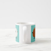 Kawaii eggs funny cartoon espresso kop (Achterkant)