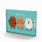 Kawaii eggs funny cartoon fotoblokken (Rechts)