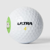 Kawaii eggs funny cartoon golfballen (Logo)