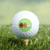 Kawaii eggs funny cartoon golfballen (Insitu Shirt)