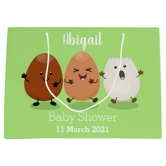 Kawaii eggs funny cartoon groot cadeauzakje (Voorkant)