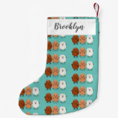 Kawaii eggs funny cartoon kleine kerstsok (Achterkant)