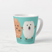 Kawaii eggs funny cartoon latte mok (Rechterhoek)