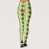 Kawaii eggs funny cartoon leggings (Achterkant)