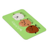 Kawaii eggs funny cartoon magneet (Rechterzijde)