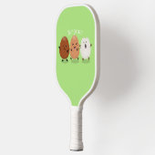 Kawaii eggs funny cartoon pickleball paddle (Links)