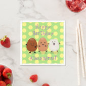 Kawaii eggs funny cartoon servet (Insitu)