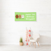 Kawaii eggs funny cartoon spandoek (Insitu)