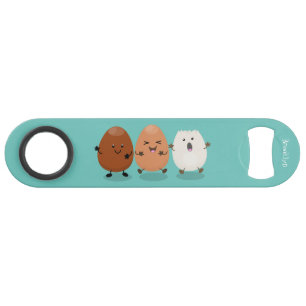 Kawaii eggs funny cartoon speed flessenopener