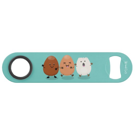 Kawaii eggs funny cartoon speed flessenopener (Voorkant (Horizontaal))