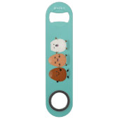 Kawaii eggs funny cartoon speed flessenopener (Voorkant)