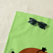 Kawaii eggs funny cartoon strandlaken (In situ)