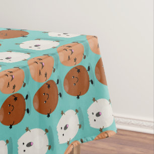 Kawaii eggs funny cartoon tafelkleed