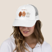 Kawaii eggs funny cartoon trucker pet (In situ)