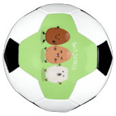 Kawaii eggs funny cartoon voetbal (Gedraaid)