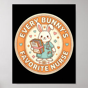 Kawaii elk konijns favoriete verpleegster schattig poster