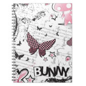 Kawaii emo Pink Bunny Notitieboek (Voorkant)