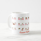 Kawaii emoji koffiemok (Voorkant links)