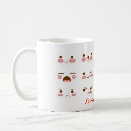 Kawaii emoji koffiemok (Links)